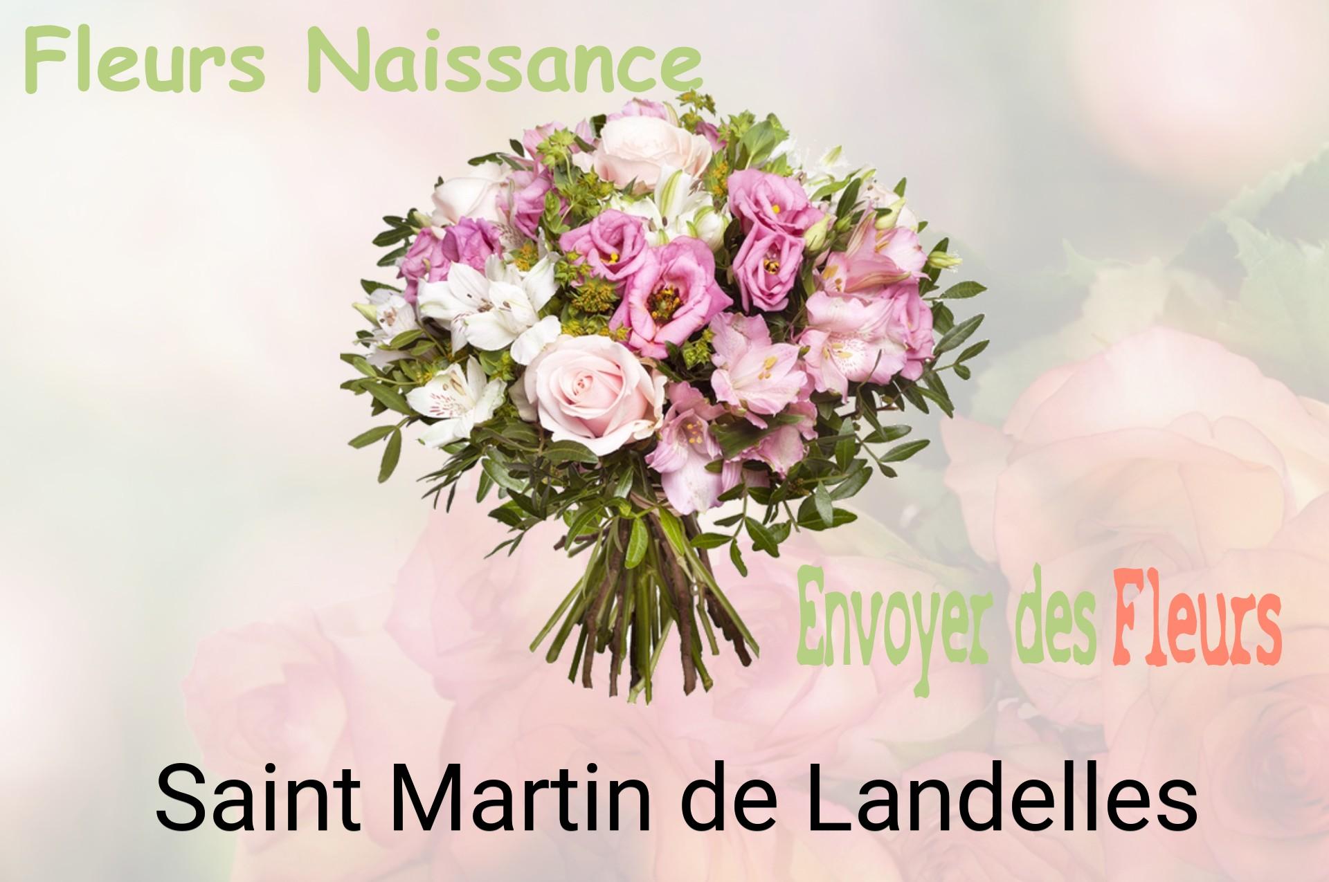 Bouquet de fleurs de naissance livré à Saint-Martin-de-Landelles
